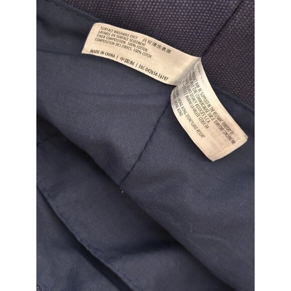 Walt Disney Snowman W/Mickey Mouse Ears Holiday Blue Canvas Tote Bag 18x16 - Picture 5 of 6